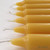 100% Pure Beeswax Candles (Set of 6) Organic Hand Made - 8" Tall, 3/4" Diameter; Tapers