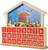 BRUBAKER Reusable Wooden Advent Calendar to Fill - Bethlehem with 24 Doors - DIY Christmas Calendar 13.58 x 12.60 x 2.36 inches