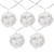 10 B/O LED Warm White Clear Round Ball Christmas Lights - 4.75' Clear Wire