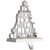 "It's Beginning to Look a Lot Like Christmas" Metal Tree Stocking Holder - 6.5"