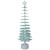Bead and Snowflake Cutout Christmas Tree with Star Topper Decoration - 23" - Green