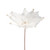 Beaded Feather Poinsettia Artificial Christmas Pick - 13.75" - White