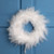 Wispy Feather Christmas Wreath - 14.5" - Unlit - Winter White