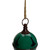 Metal Jingle Bell Hanging Christmas Decoration - 5" - Green
