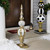 Ball Finial Commercial Size Christmas Decoration 48" - Gold and White