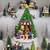 LED Lighted Animated and Musical Santa's Toy Shop Christmas Village Display - 13"